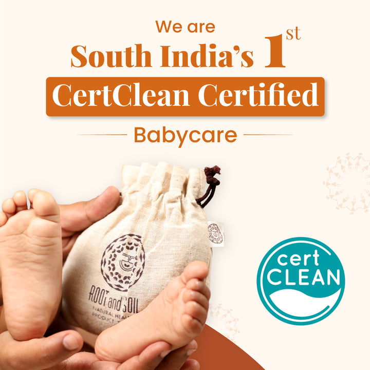 Root and Soil: South India’s First Baby Organic Brand to Achieve Cert Clean Certification