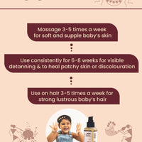 Coconut Milk Baby Massage Oil (Classic) | Soothens and rejuvenates skin |  0+ m| 100 ml