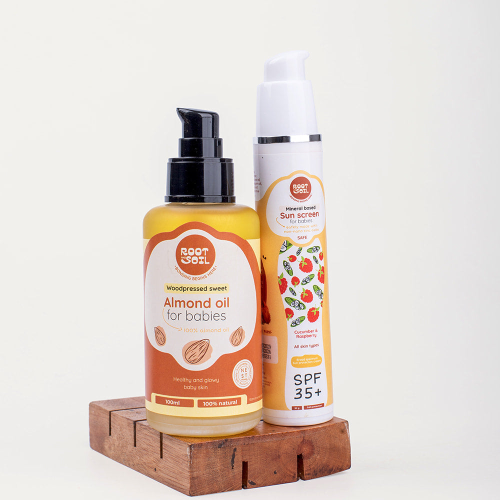 Nourish & Protect Combo (Almond Oil + Sunscreen)