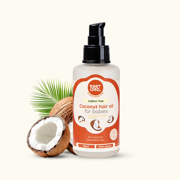 Coconut Hair Oil For Babies | Relieves Cradle cap & Patchy scalp | 0+ m