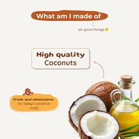 Coconut Hair Oil For Babies | Relieves Cradle cap & Patchy scalp | 0+ m | 200  ml