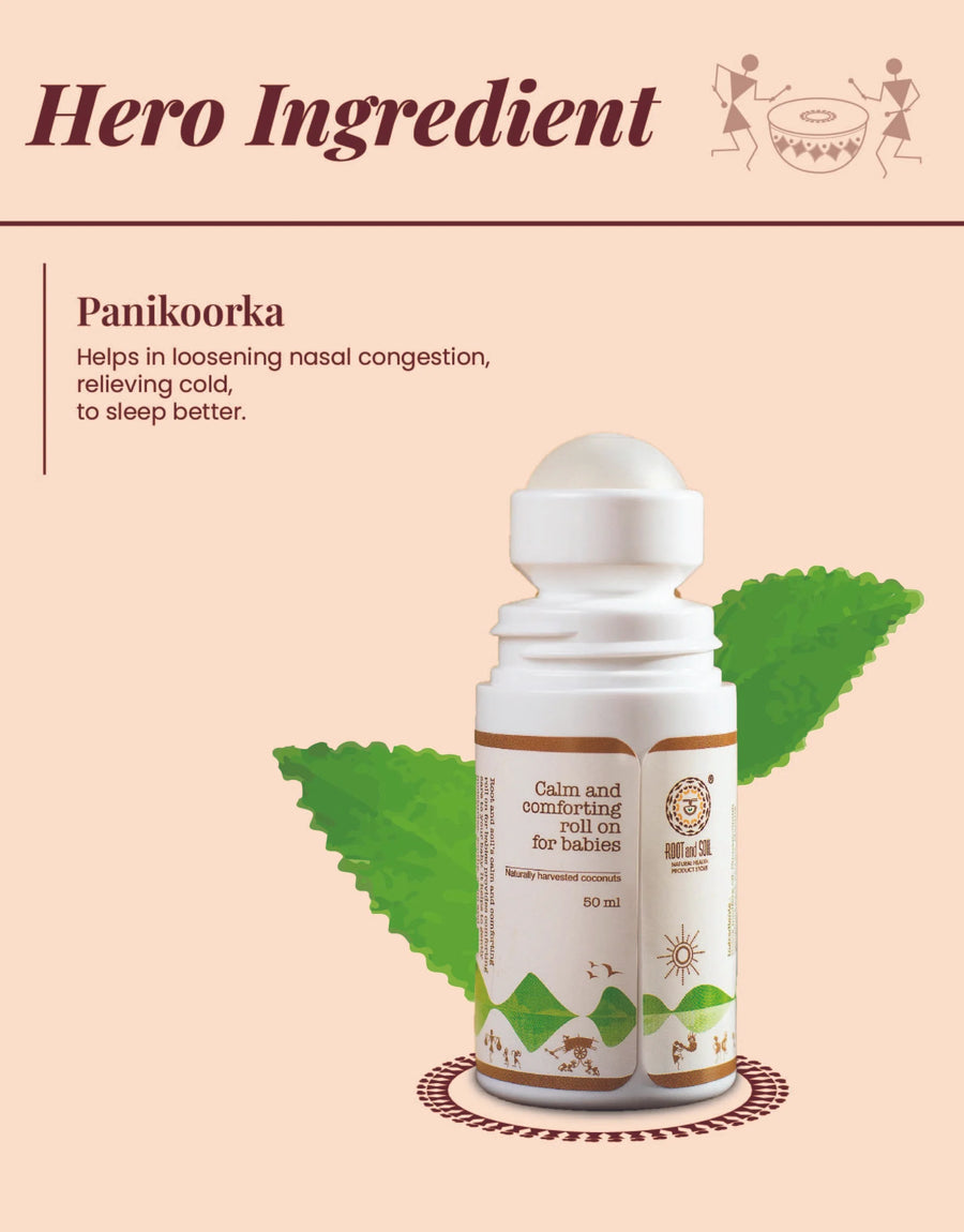 Calm and comforting roll-on for babies - Panikoorka | From 0+ months | 50 ml | Cold and congestion support