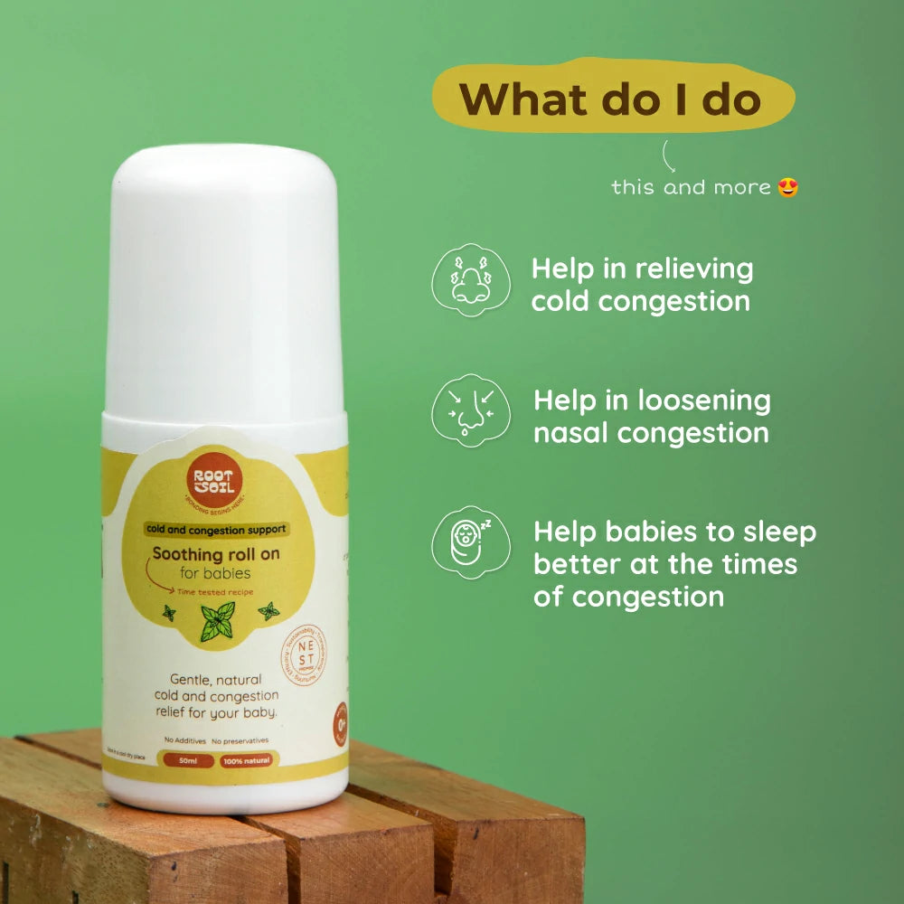 Comforting Baby Roll-On | Cold & Congestion Support | 0+ m | 50 ml