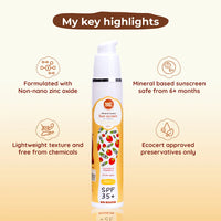 Baby Safe Sunscreen | SPF 35+ Broad UV Protection | 6+ m | 50 g