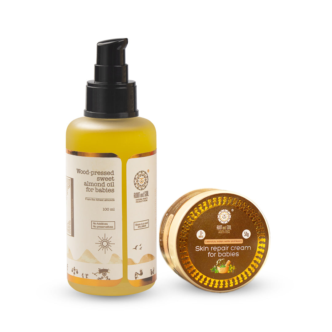 Revive & Repair Set (Almond Oil + Baby Skin Repair Cream)