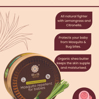 Mosquito repellent for babies - Lemongrass, Citronella & Neem