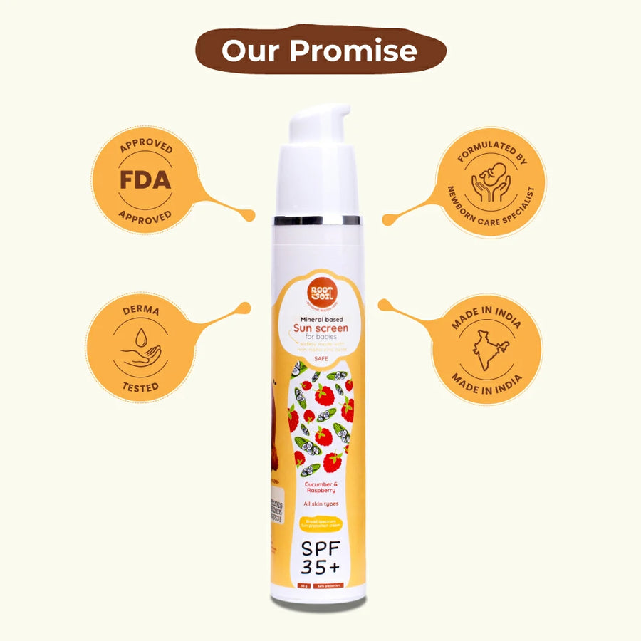 Baby Safe Sunscreen | SPF 35+ Broad UV Protection | 6+ m | 50 g